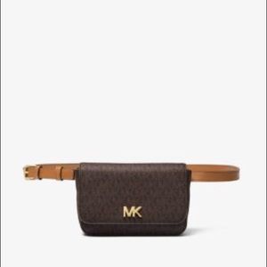 Michael Kors Mott Logo Belt Bag - Brown